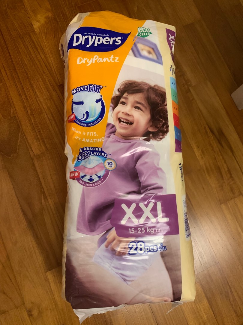 Drypers Dry Pants XXL, Babies & Kids, Bathing & Changing, Diapers