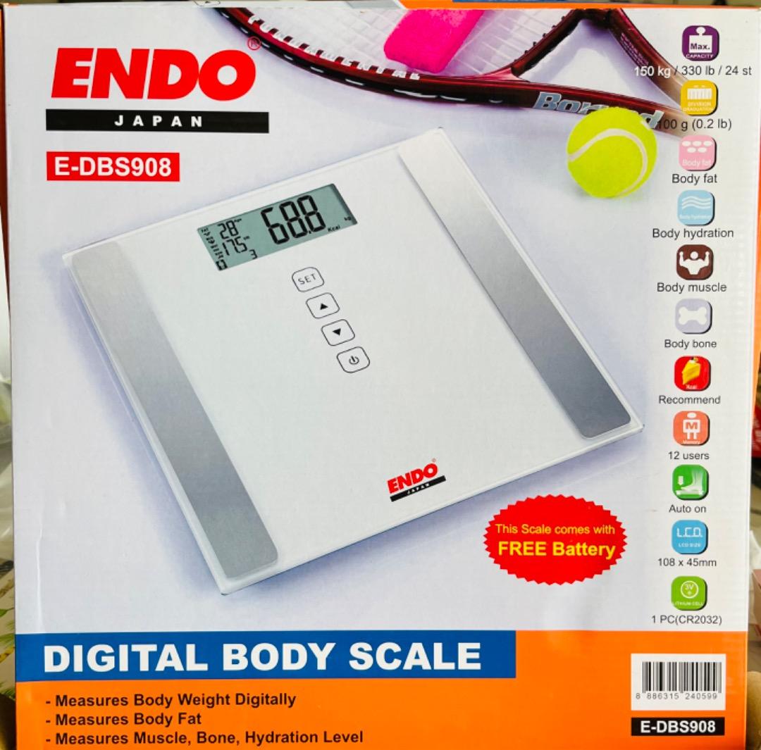 ENDO Digital Body Scale, Health & Nutrition, Health Monitors & Weighing