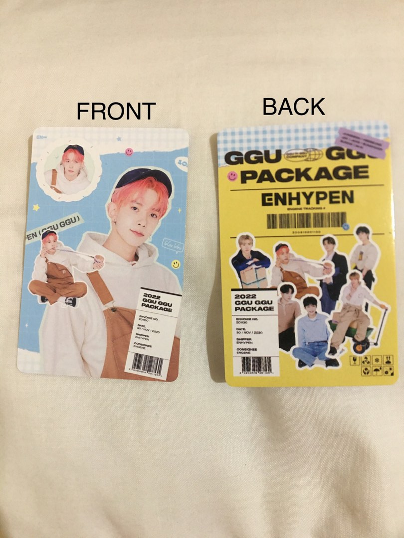 ENHYPEN Heeseung Photocards (Ggu-Ggu Package), Hobbies & Toys