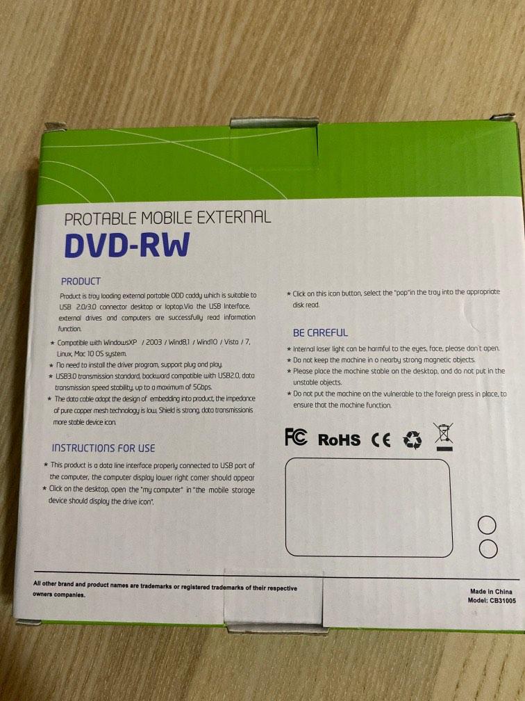 External DVD Writer, Computers & Tech, Parts & Accessories, Hard Disks