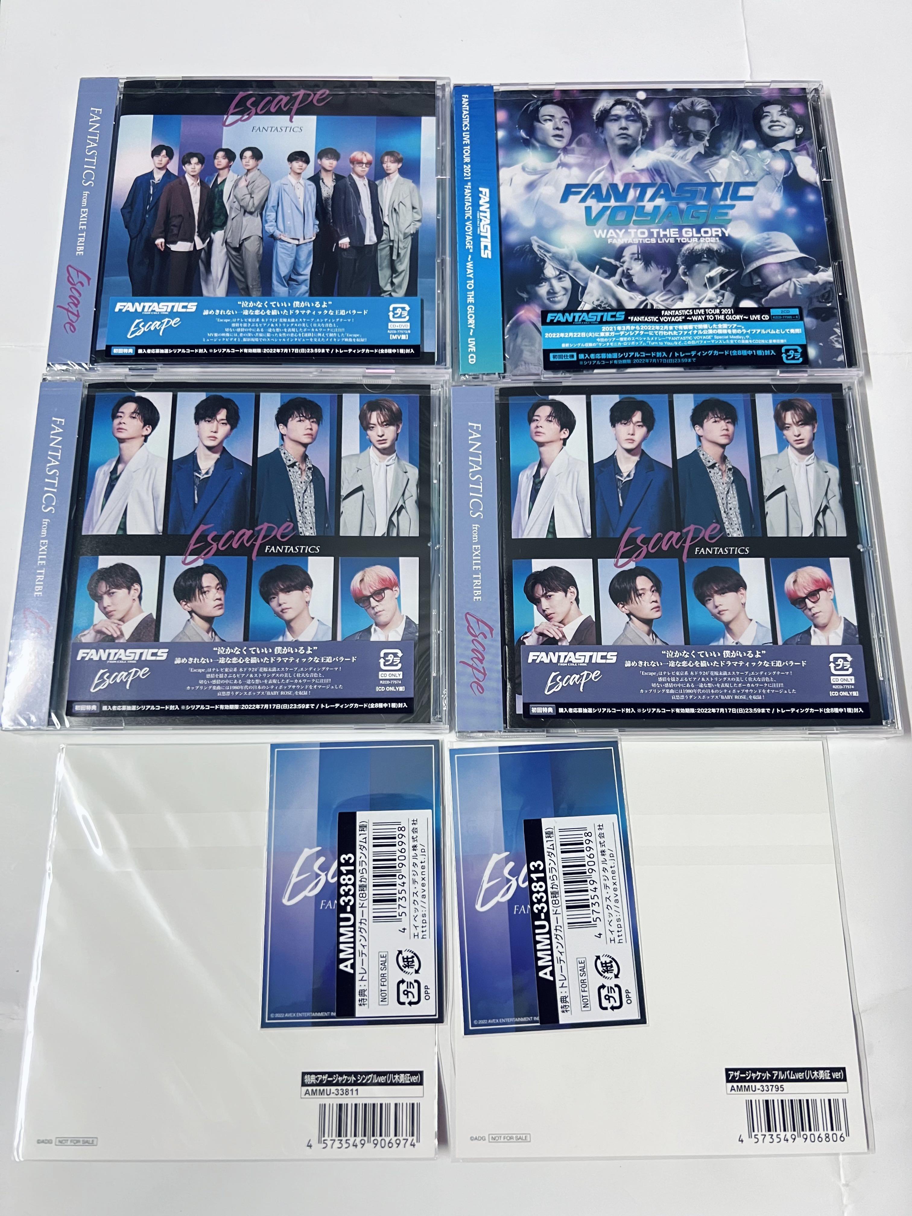 Fantastics 專輯八木勇征Escape MV盤CD+DVD x1 (FC版) Escape CD only