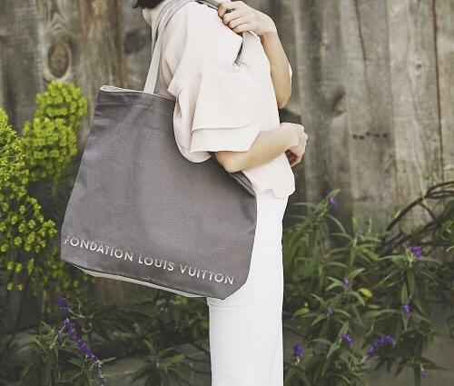 Louis Vuitton, Bags, New Louis Vuitton Fondation Museum Cotton Tote Bag Lv