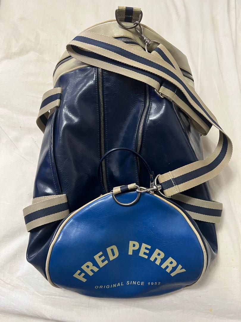 Fred perry cheap barrel bag blue