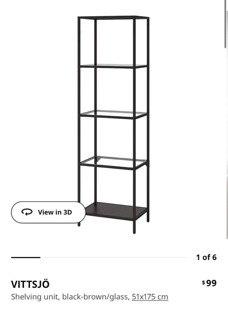 Glass shelves, Furniture & Home Living, Furniture, Shelves,