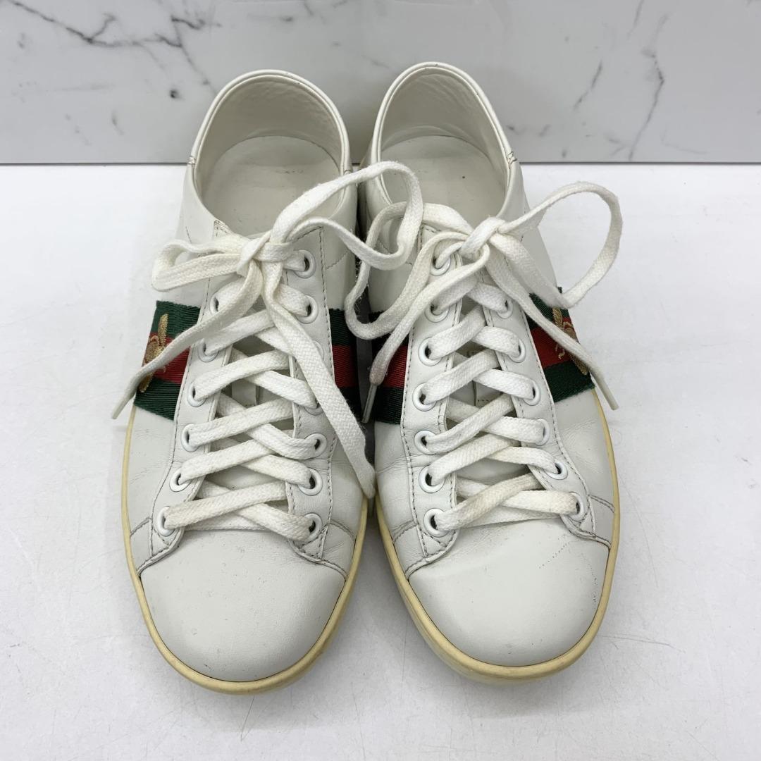 Gucci embroidered discount bee sneakers