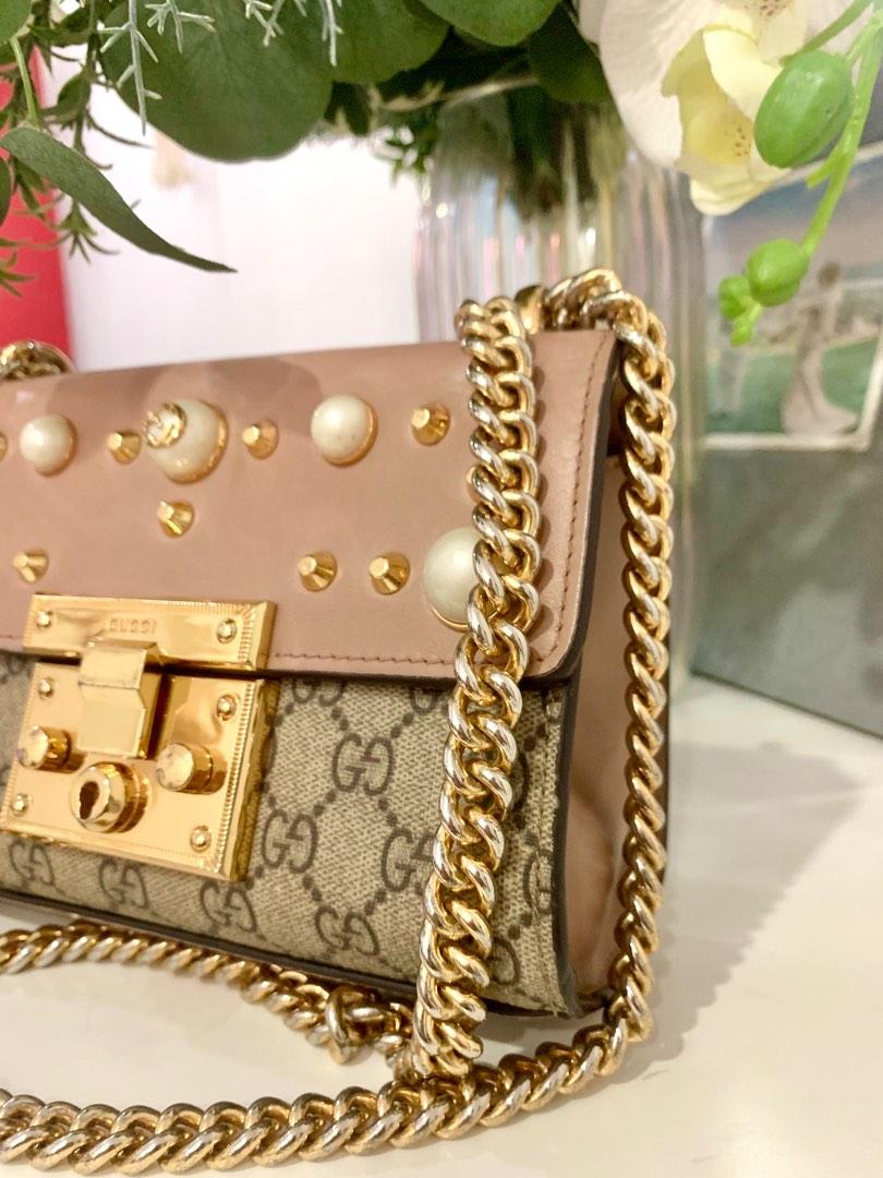 Gucci Padlock Pearl Studded Small Luxury Bags Wallets on Carousell