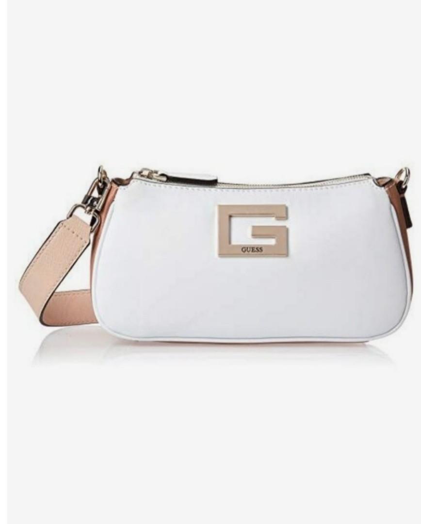 Guess Kamryn Shoulder Bag Nude Multi, Women's Fashion, Bags & Wallets