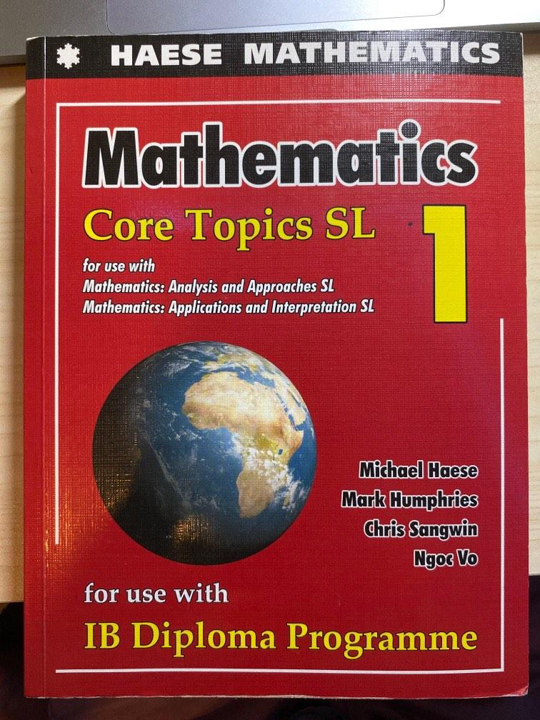 Haese ib mathematics core textbook carousell
