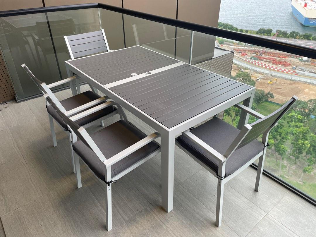 IKEA Balcony Table Set, Furniture & Home Living, Furniture, Tables & Sets on Carousell