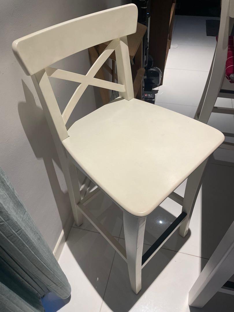 IKEA Bar Stools x 4, Furniture & Home Living, Furniture, Chairs on