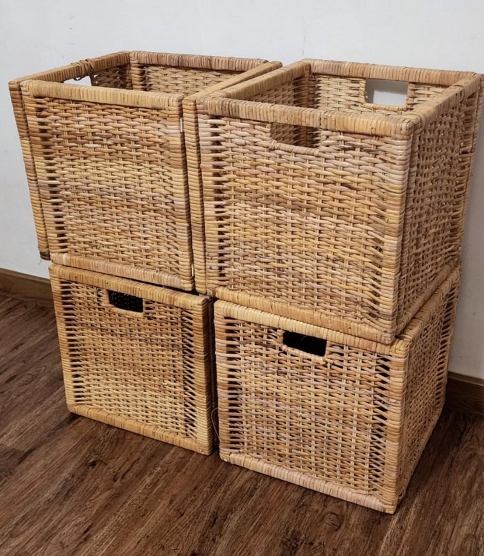 Wicker storage store chest ikea