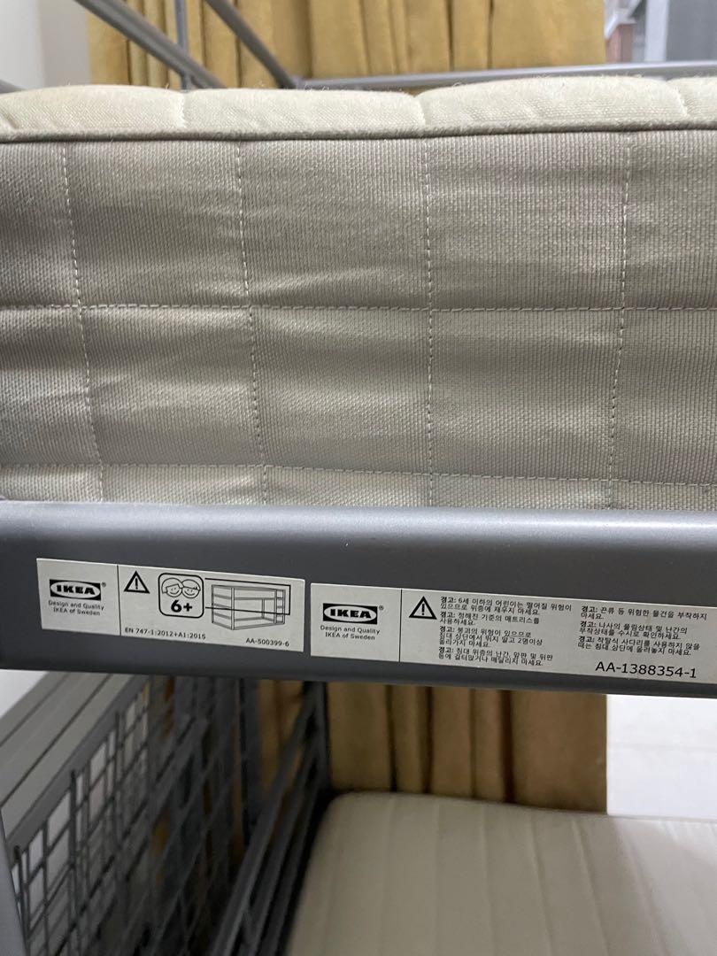 Ikea Bunk Beds with Mattresses 2 sets, Furniture & Home Living