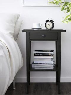 IKEA Hemnes bedside table (black)