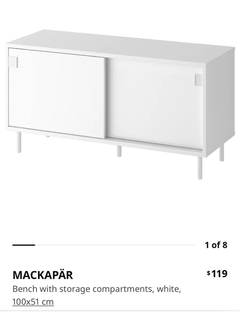 Ikea mackapar bench storage, Furniture & Home Living, Furniture