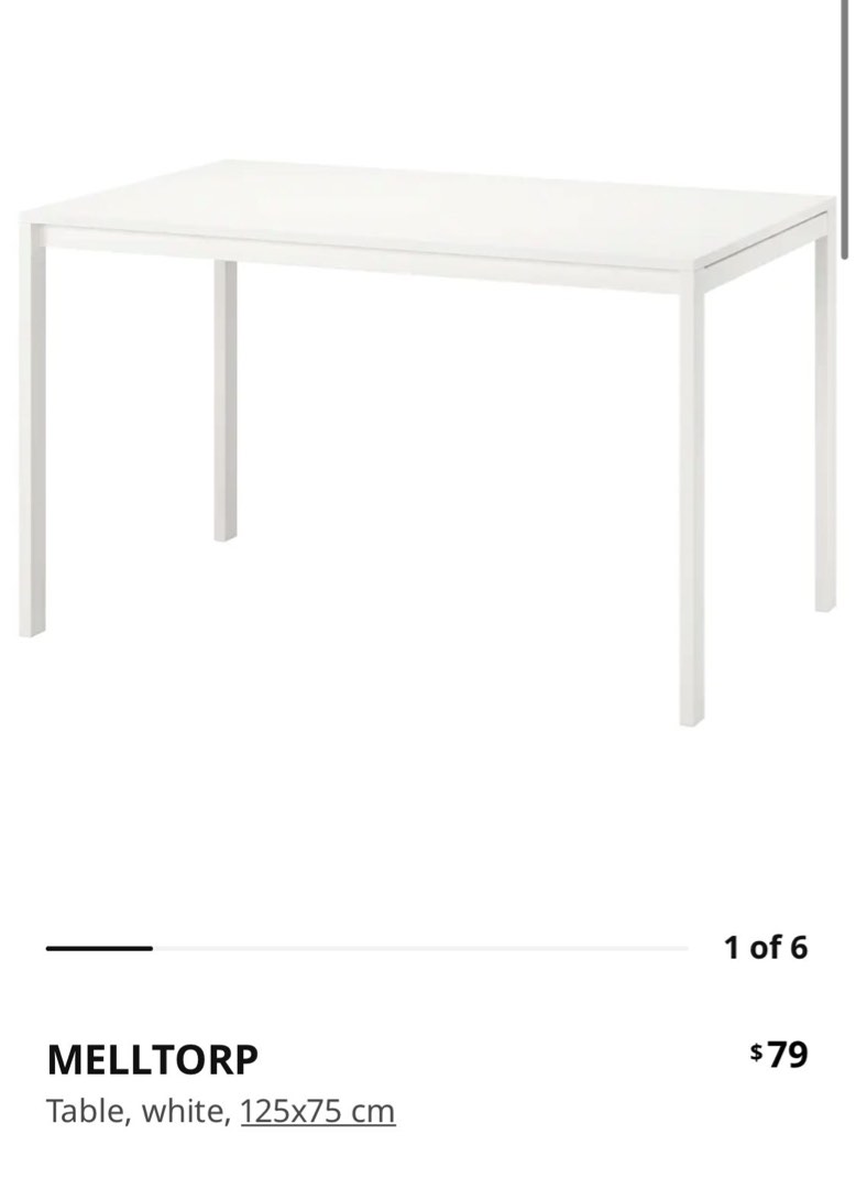 IKEA Melltorp Dining Table, Furniture & Home Living, Furniture, Tables