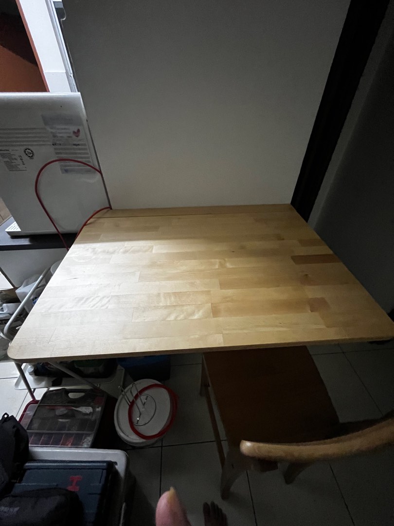 Ikea Norbo fordable table, Furniture & Home Living, Furniture, Tables