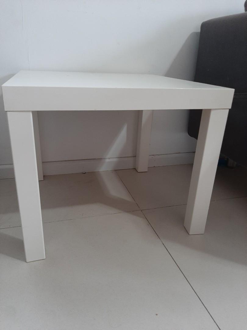 IKEA white side table, Furniture & Home Living, Furniture, Tables