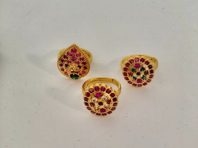 Indian rings with antique design, Women's Fashion, Jewelry & Organisers ...