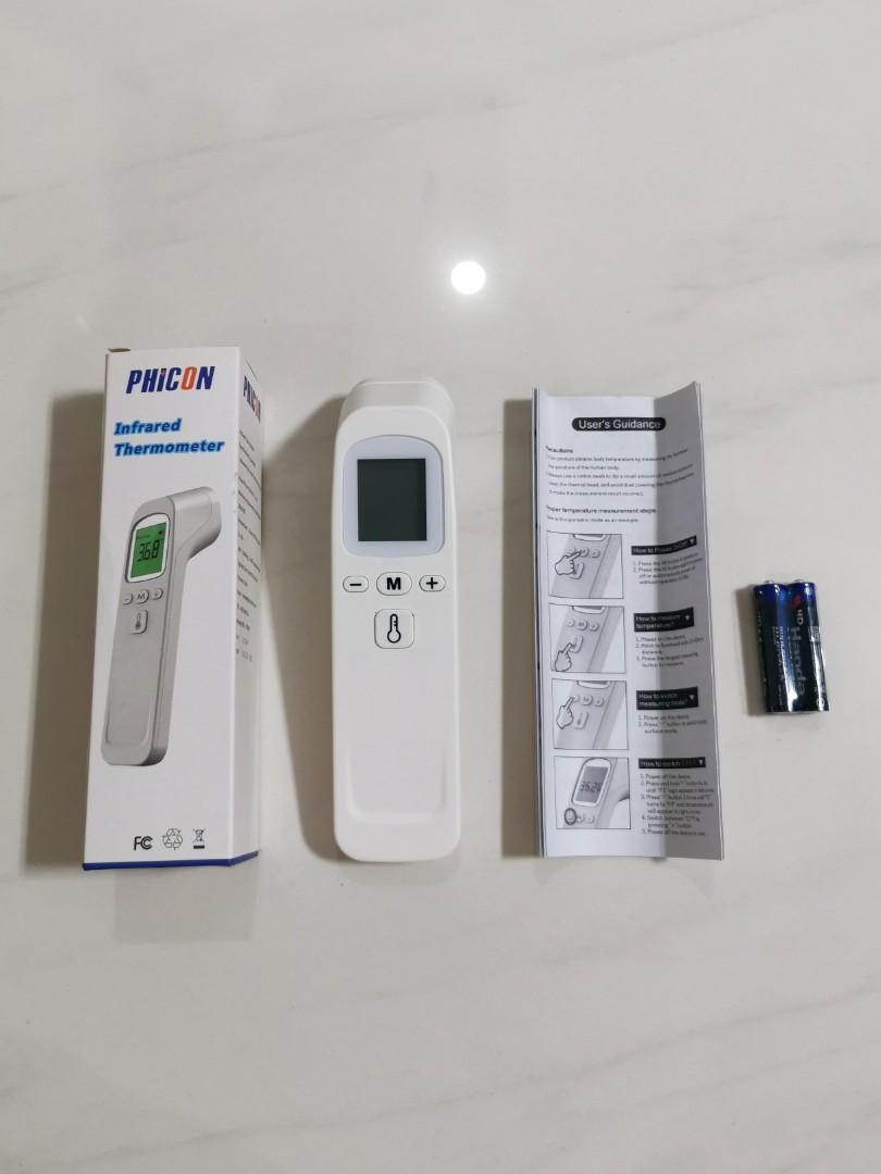 Infrared Thermometer, Phicon Forehead Infrared, Health & Nutrition