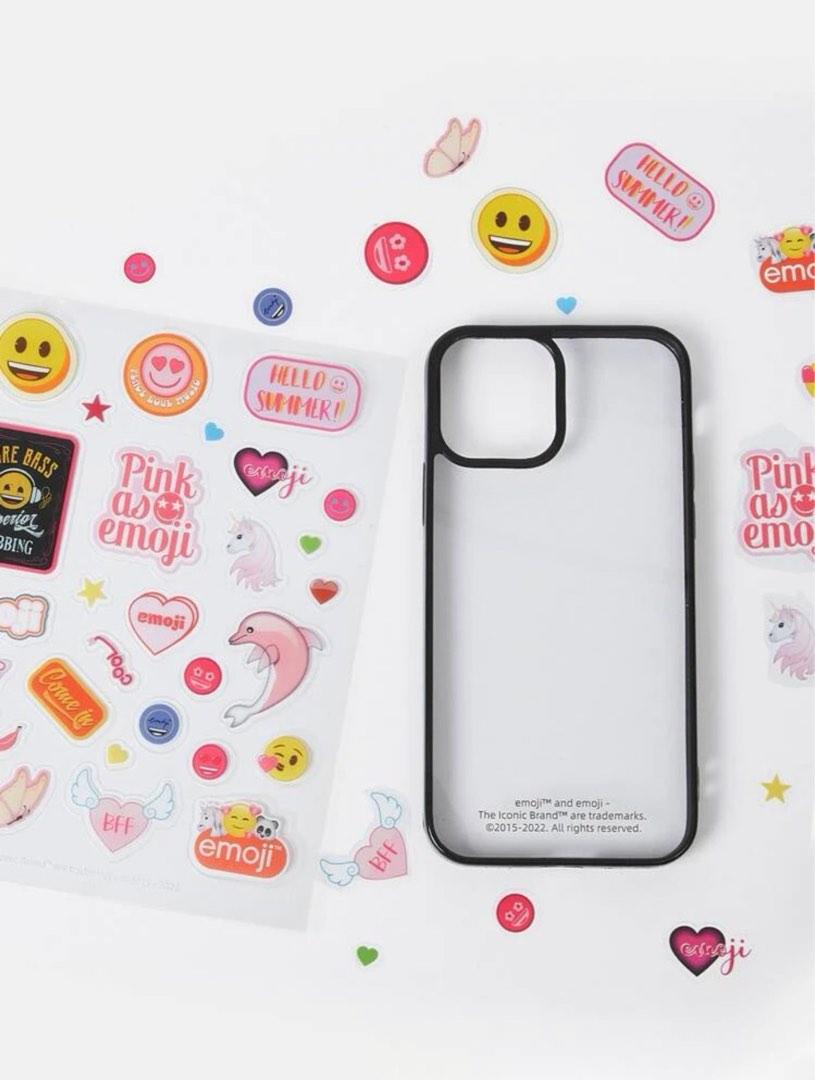 (iPhone 13 Pro Max) SHEIN x Emoji Stickers with Clear Phone Case