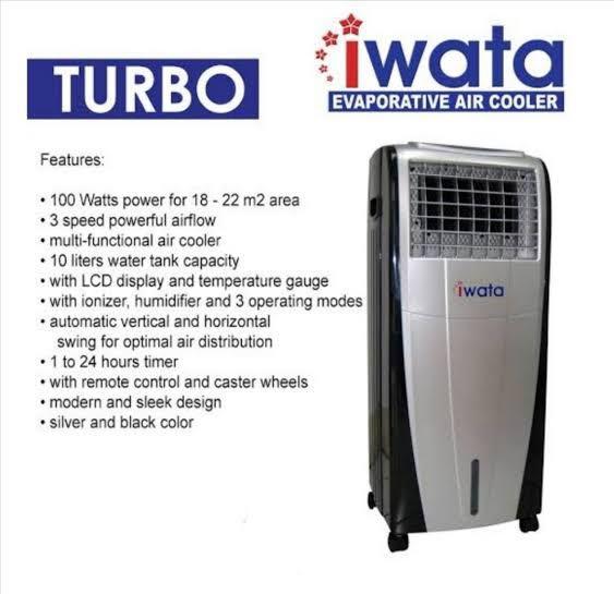 iwata evaporative air cooler, TV & Home Appliances, Air Conditioning and Heating on Carousell
