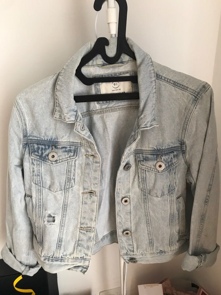Jaket jeans cotton on sales