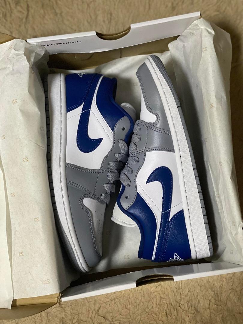 夜空 23.5cm GS AirJordan1 Low White/SteelBlue | www.iuggu.ru