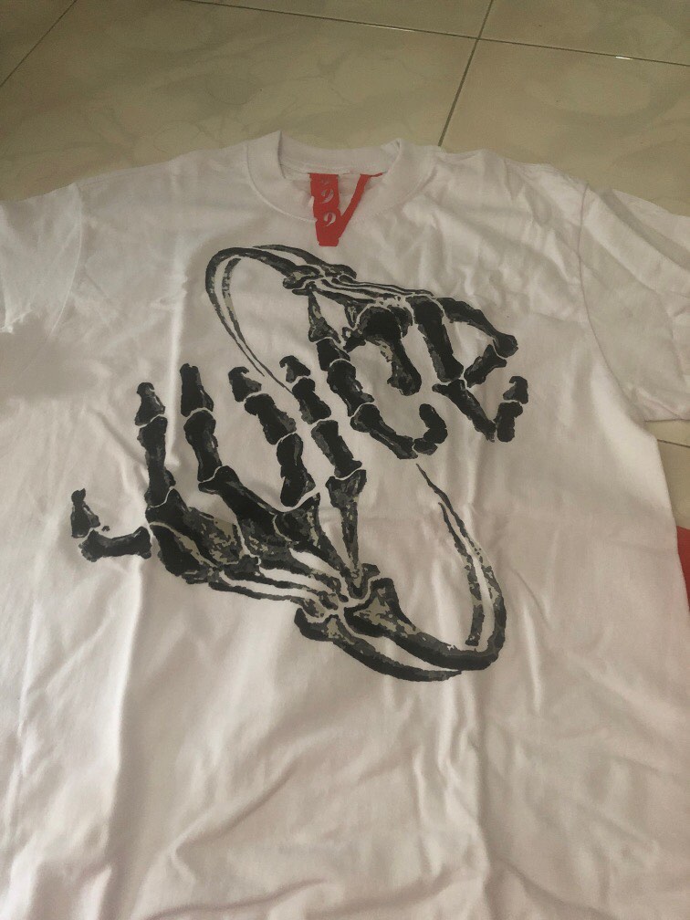 Juice Wrld x Vlone Bones T-shirt White