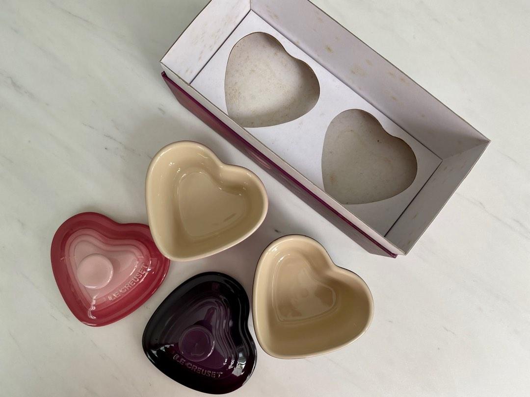Le Creuset HeartShaped Ramekins, Furniture & Home Living, Kitchenware