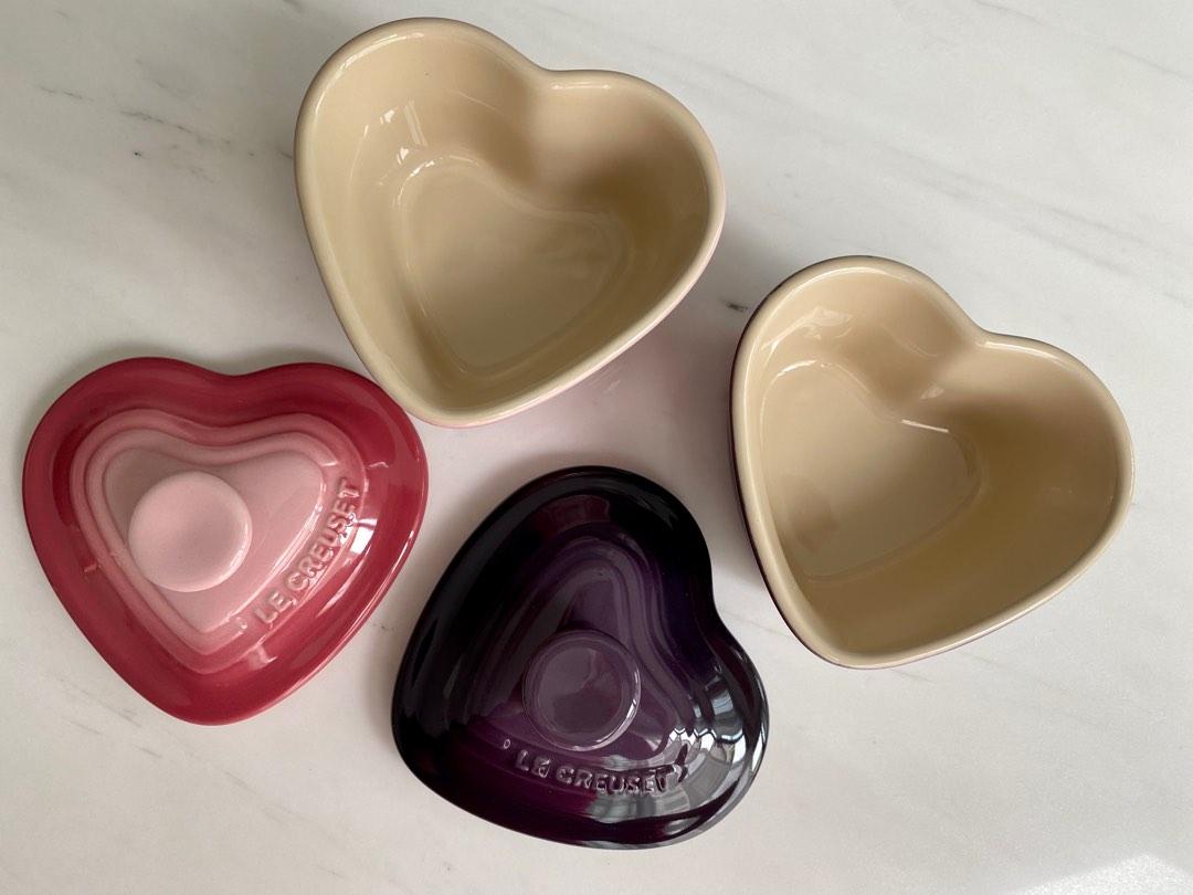 Le Creuset HeartShaped Ramekins, Furniture & Home Living, Kitchenware