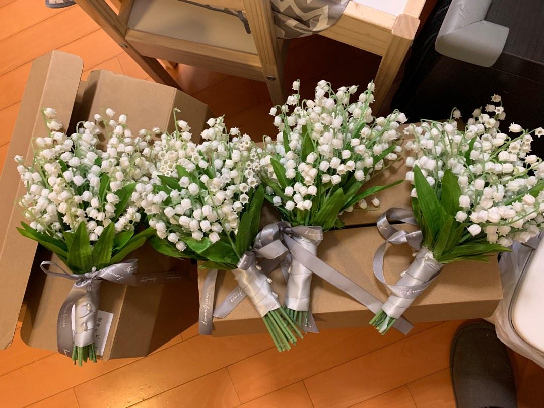 Lemongrass 伴娘鈴蘭花球 傢俬 家居 家居裝飾 人工植物盆栽 Carousell