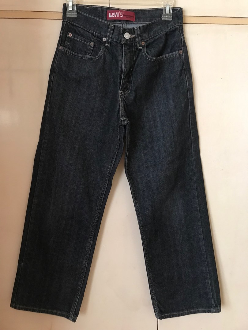 Levi's Loose Straight (Black), Women's Fashion, Bottoms, Jeans on Carousell