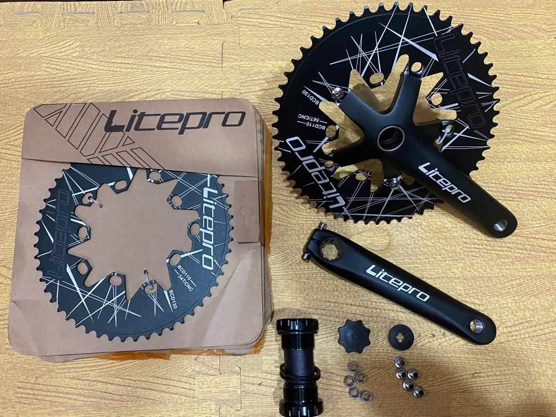 Litepro Crank Dual Speed Bicycle Double Chainring Litepro Litepro
