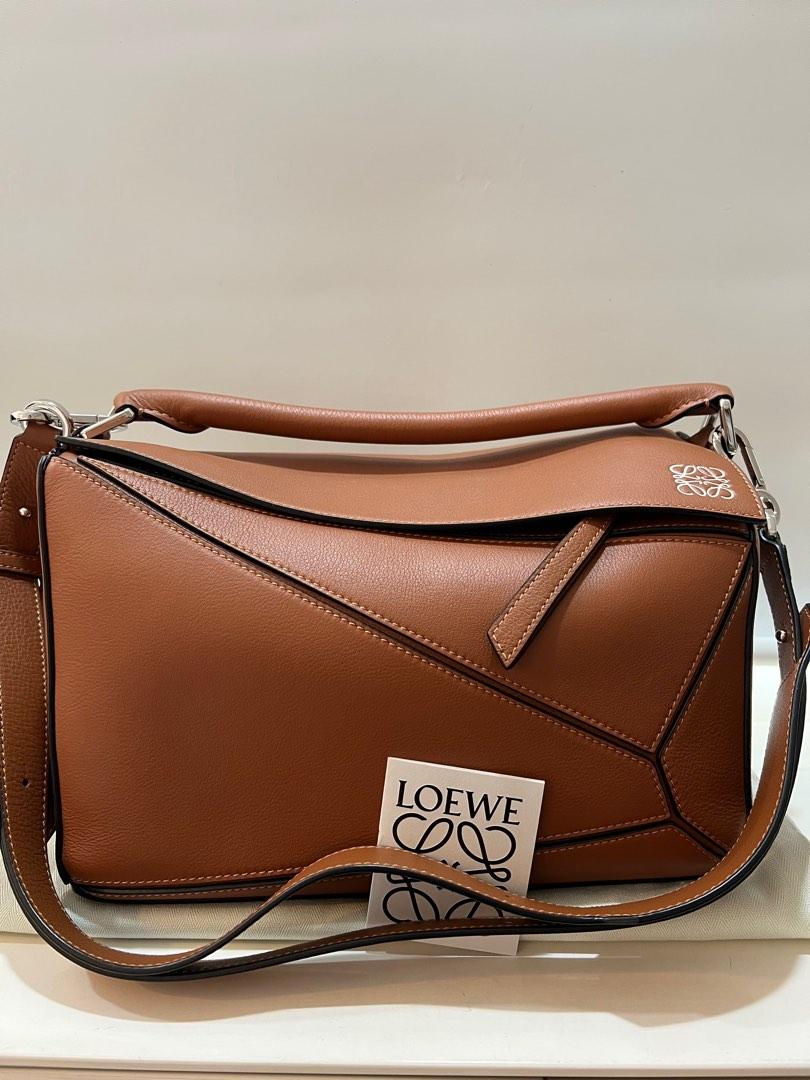 Puzzle cheap bag tan