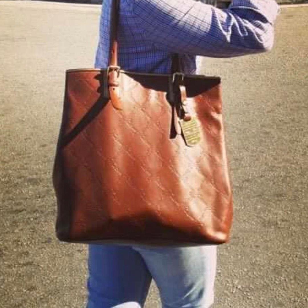 Longchamp lm cuir leather tote sale