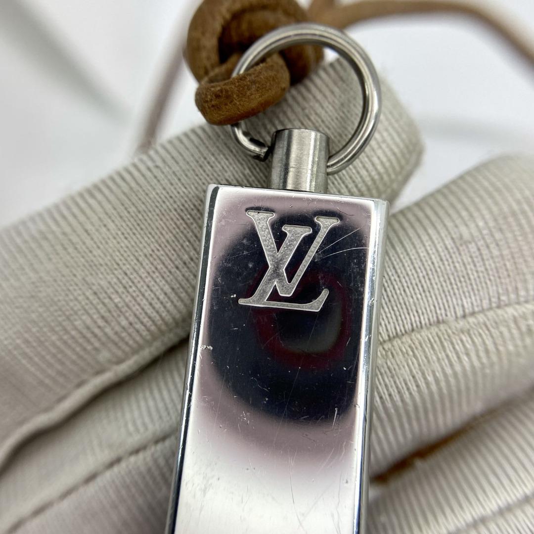 LOUIS VUITTON Whistle Necklace Pendant LVCUP Cup 2000 Silver LV Used