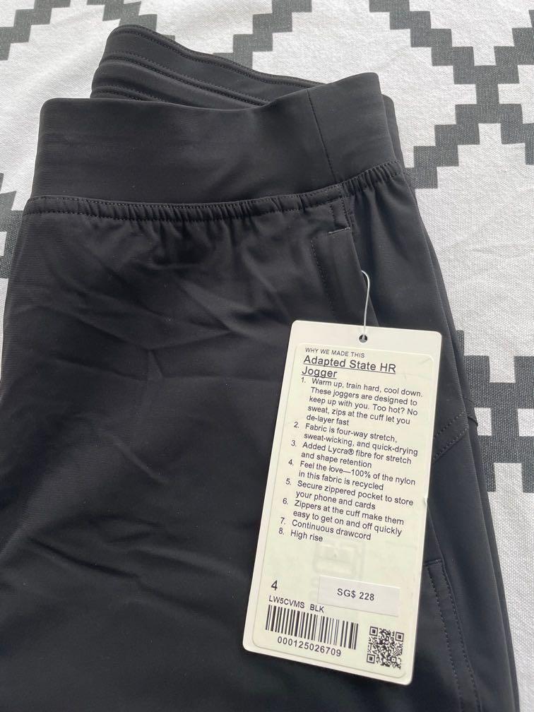 Lululemon adapted state HR jogger. Size 4. Brand new. Labels on, Women ...