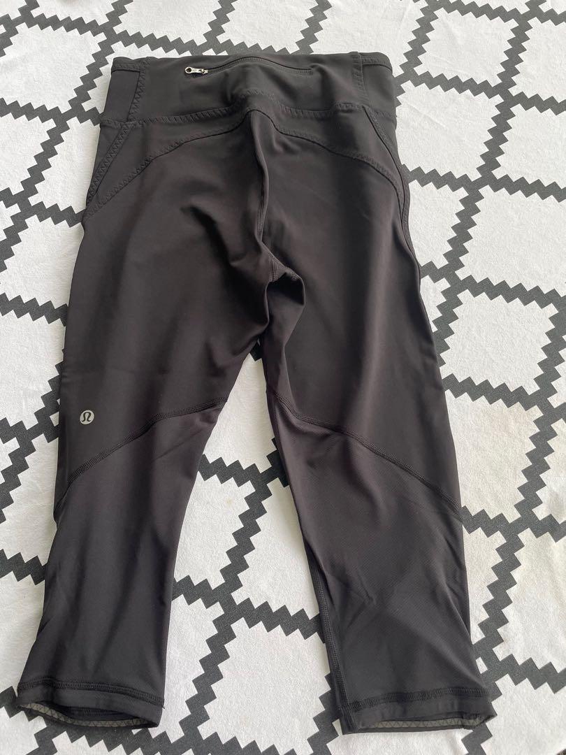 Black Lululemon leggings , size 4