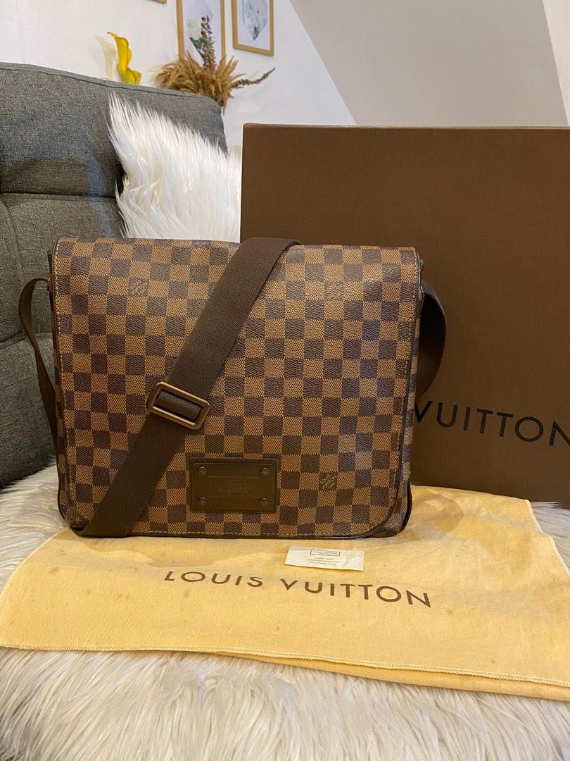 Louis Vuitton District Messenger Bag PM Brown Canvas Damier  eBay