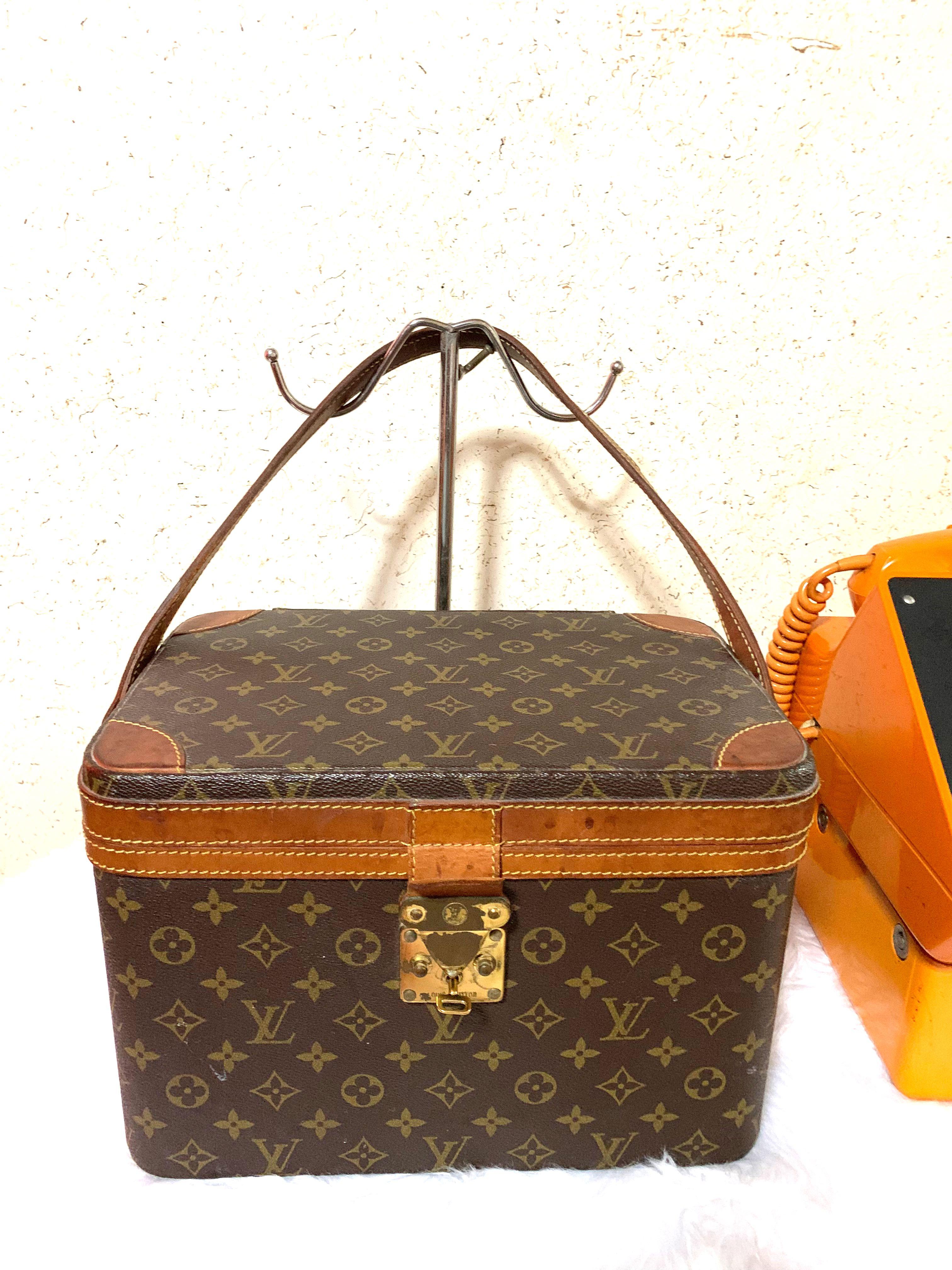 LV MONOGRAM TRAIN CASE VANITY HARD TRUNK Luxury Bags Wallets on Carousell