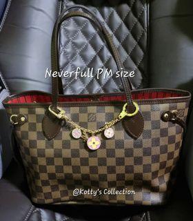 LV Neverfull Damier Ebene PM