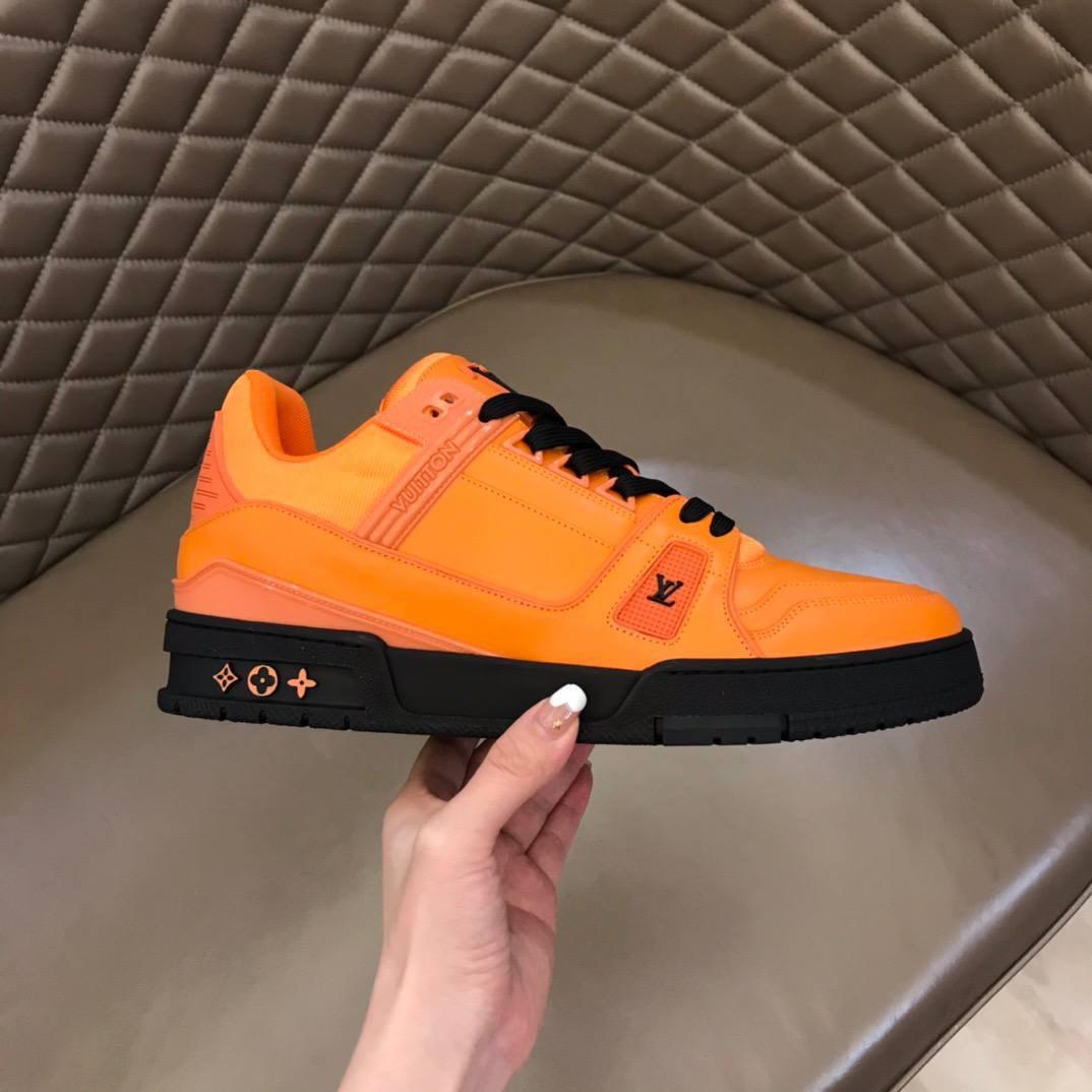 Louis Vuitton LV Trainer Sneaker Orange. Size 10.0