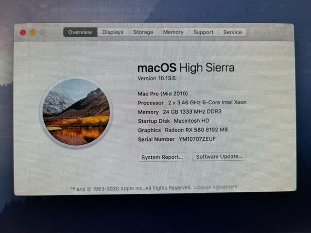 Mac Pro Towersのハードドライブ2010,2012 5,1 500GBのハイシエラ10.13