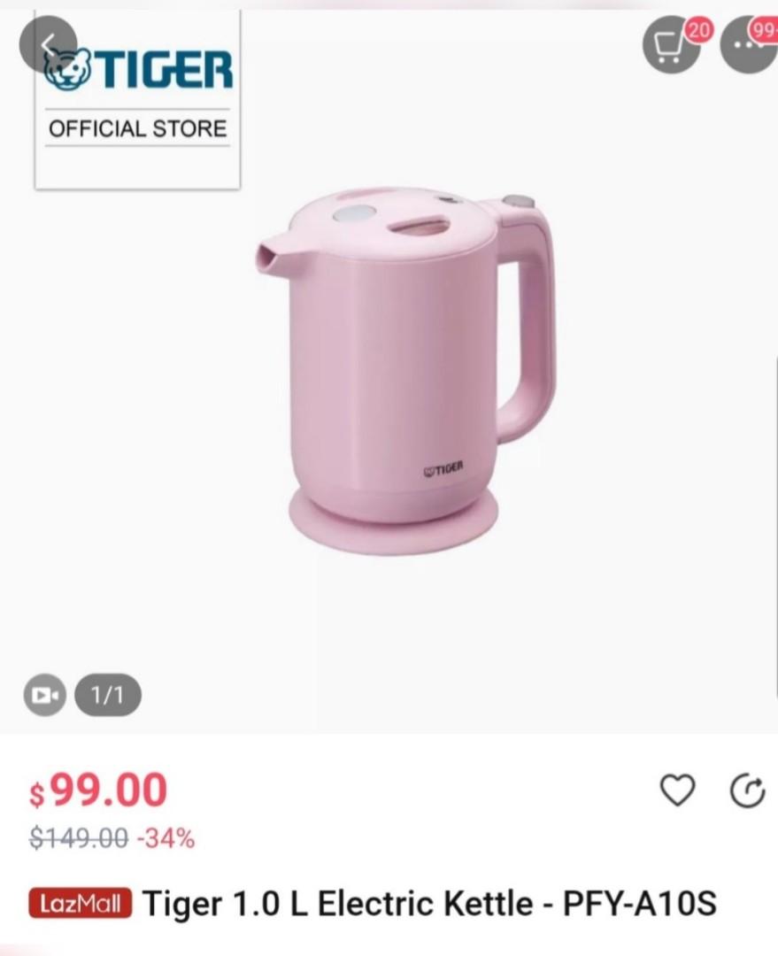 Made in Japan 1L Tiger Electric Kettle PFYA10S, TV & Home Appliances