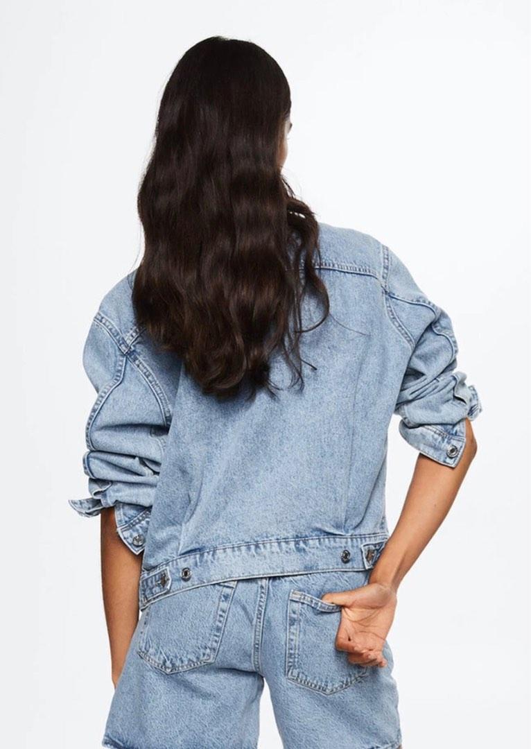 Mango Denim Jacket (Category: Coats, Jackets and Outerwear) located in Muntinlupa City. Submitted by my.archives (Listing ID 1179930737, Image 2). Description: SRP: 2,295 RFS: Need funds 10/10 condition Message for more photos.