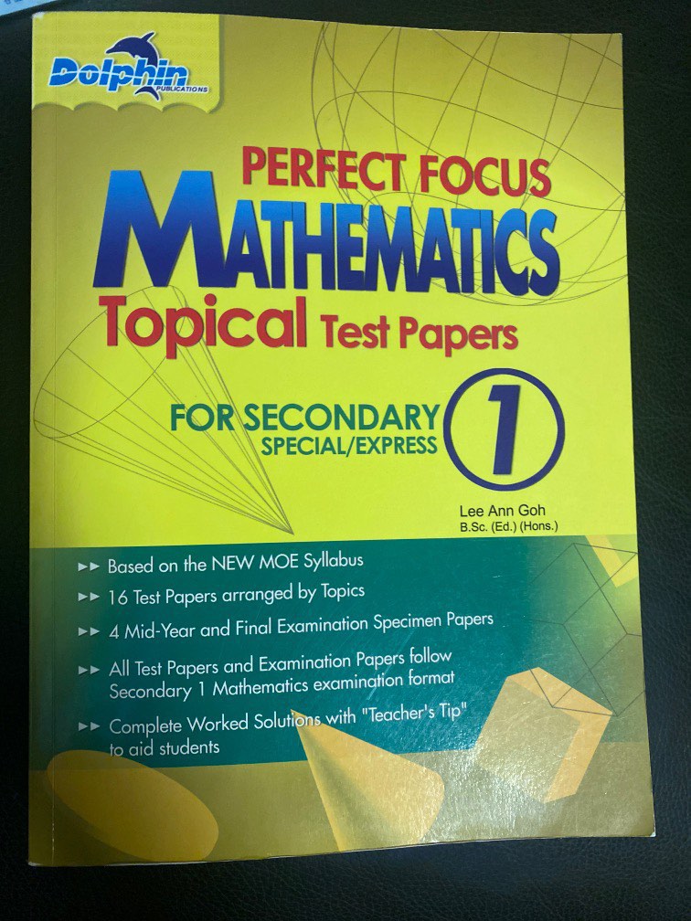 Ms Topical Math Mathematics topical test papers ( secondary 1), 興趣及遊戲, 書本 & 文具, 教科書 ...