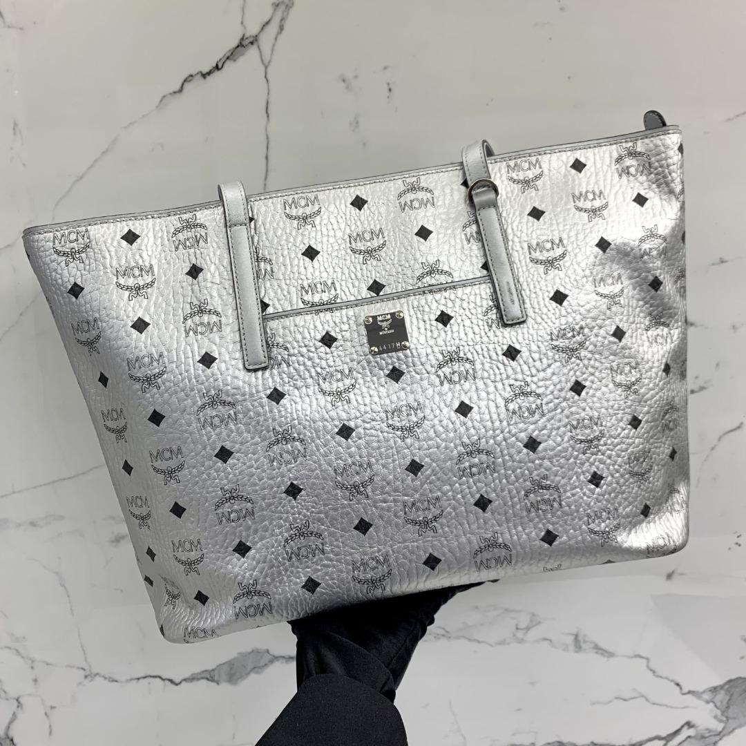 MCM SILVER TOTE BAG 227011114 Women s Fashion Bags Wallets