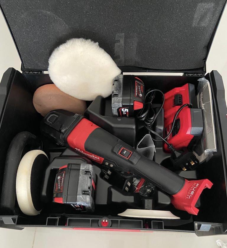 Milwaukee car deals polisher kit