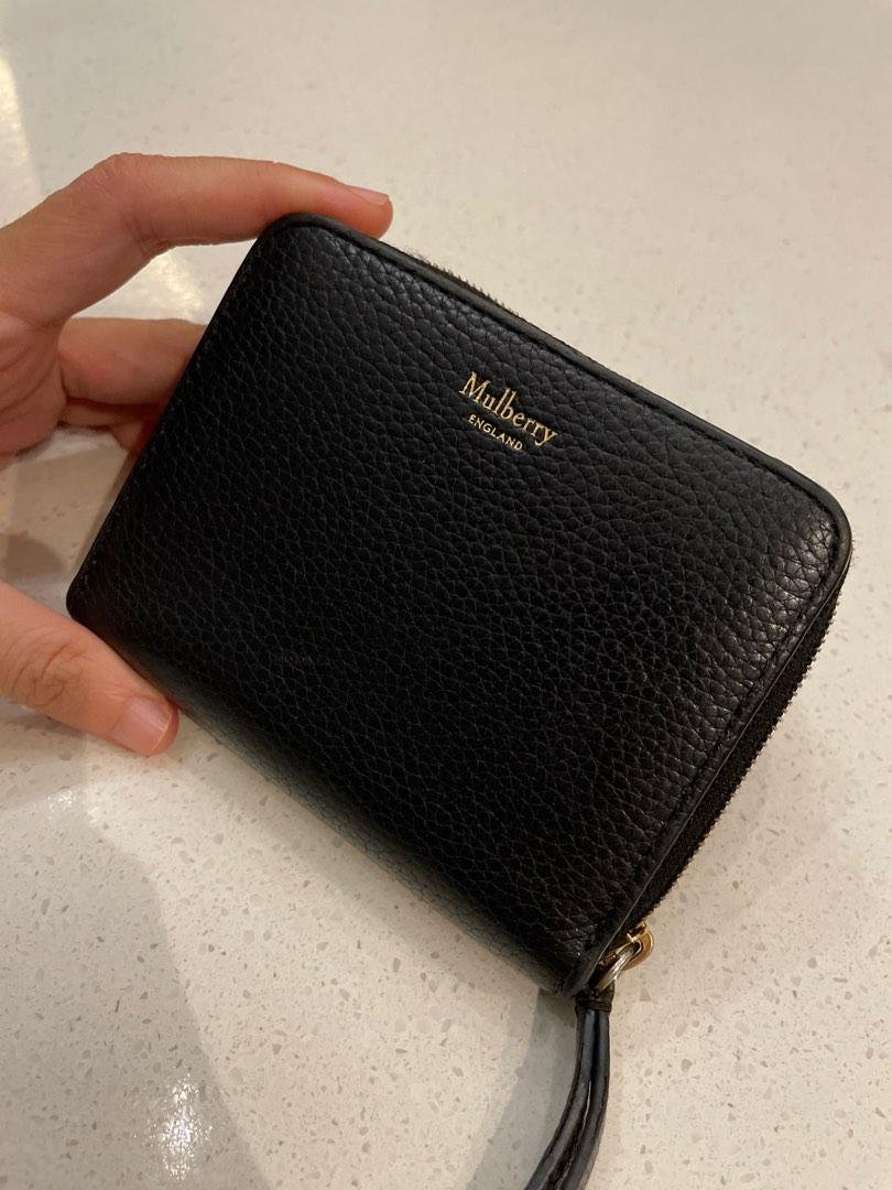 Mulberry Black Small Zip Around Purse, Women's Fashion, Bags & Wallets