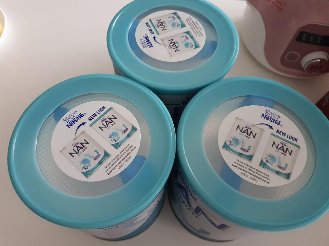 Nan Optipro 2 (made in France) - 3 tins, Babies & Kids, Nursing ...